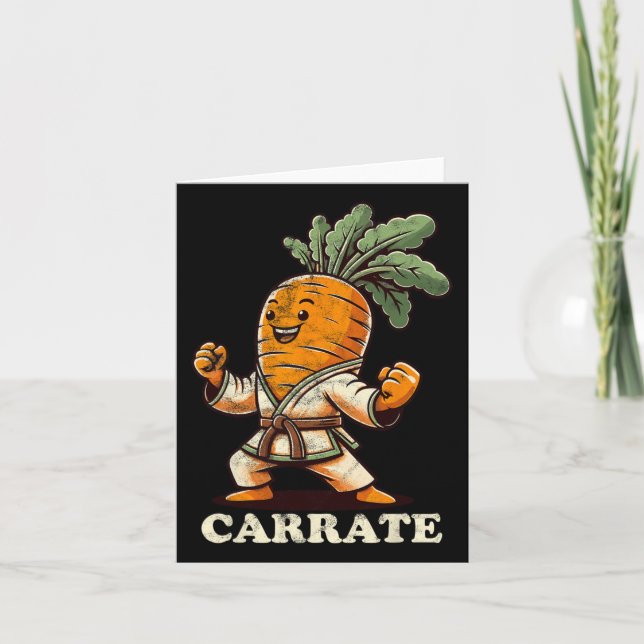 Cartão Karate Carrate Carrate Carrate Karate Trainer Kara (Frente)