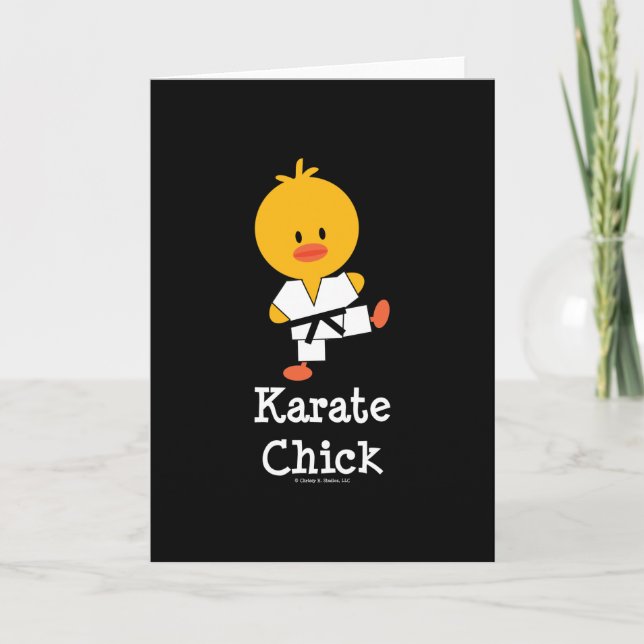 Cartão Karate Chick Greeting Card (Frente)