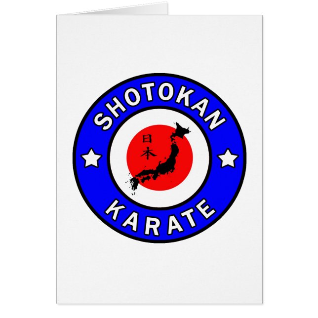 Cartão Karaté de Shotokan (Frente)