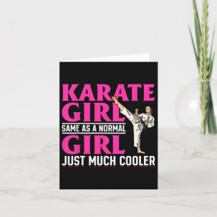Cartão Karate Garota Igual A Garota Normal