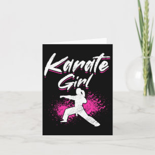 Cartão Karate Girl