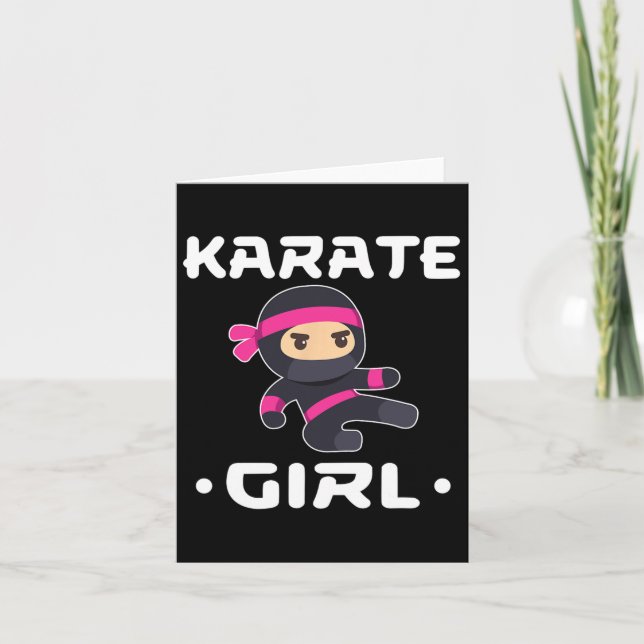 Cartão Karate Girl 6 (Frente)