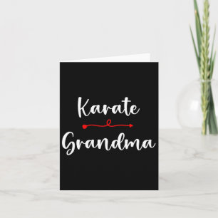 Cartão Karate Grandma Para O Karate Sports Lover Dia de a