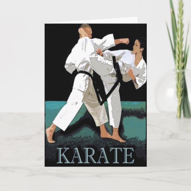 Cartão Karate Greeting Card (Frente)