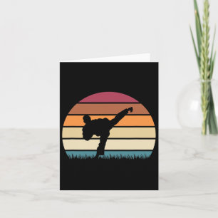 Cartão Karate Jujitsu Martial Arts Retro Boys Men
