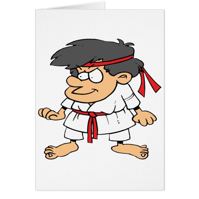 Cartão Karate Kid (Frente)