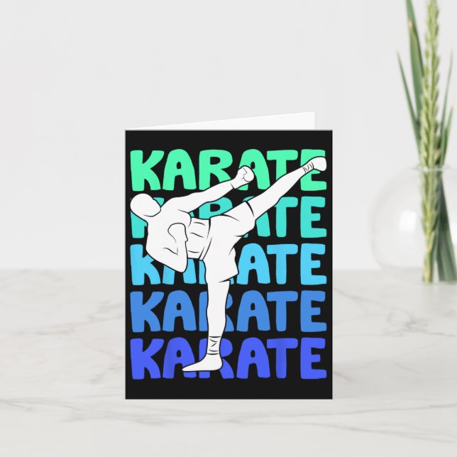 Cartão Karate Kids Boys (Frente)