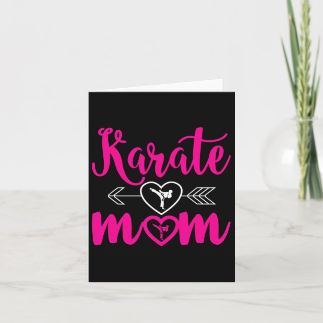 Cartão Karate Mãe - Mamãe Pode Fazer Karate (Frente)