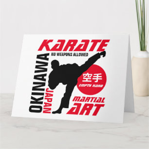 Cartão Karate Man