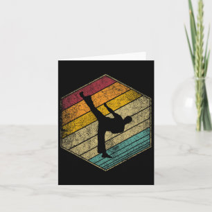 Cartão Karate Martial Arts Retro Style Vintage 70s 80s 90