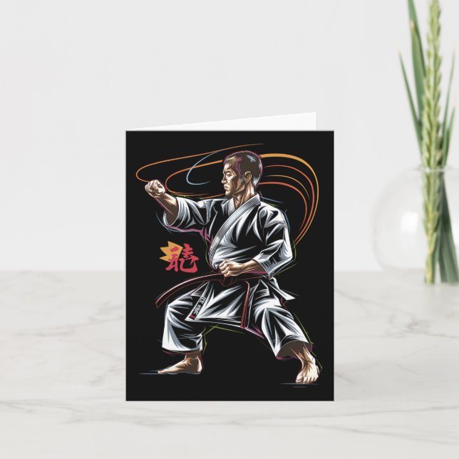 Cartão Karate Master Em Ação Para Ventiladores De Artes M (Frente)