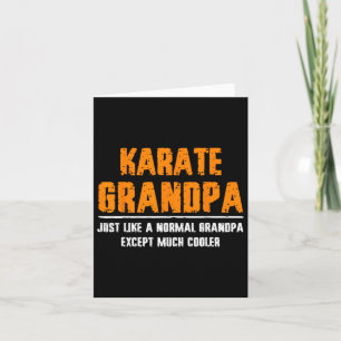 Cartão Karate Vovô Dia dos Pais - Vovô Masculino 