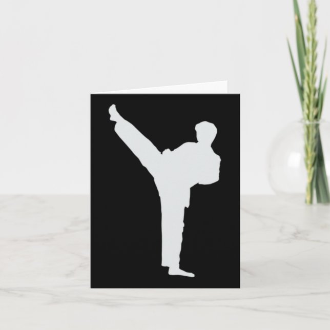 Cartão Karato de Artes Marciais (Frente)