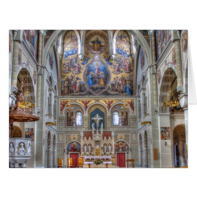 Cartão Karmelitenkirche (Frente horizontal)