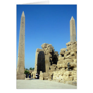 Cartão karnak obelisk duo