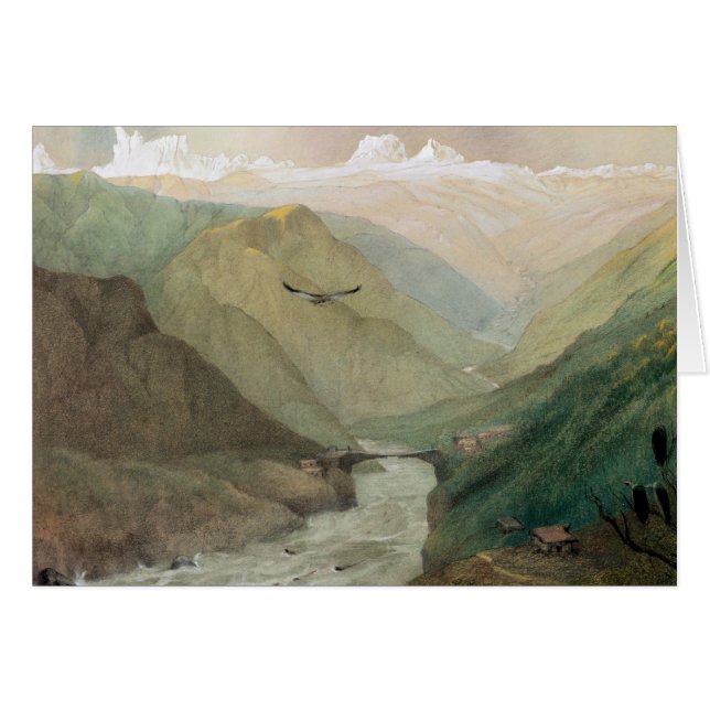 Cartão Kashmir, c.1860 (Frente Horizontal)