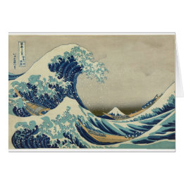 Cartão Katsushika Hokusai: A onda do Excelente em Kanagaw