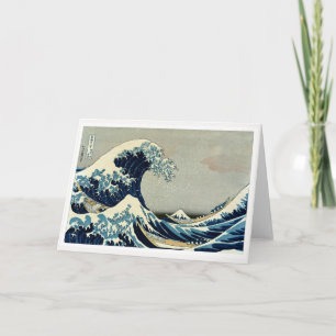Cartão Katsushika Hokusai é a onda de Excelentes de Kanag