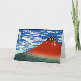 Cartão Katsushika Hokusai - Vento fino, Bom dia