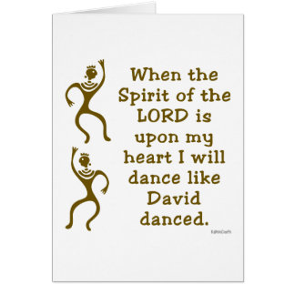 Cartão KattCraft: Dança como David