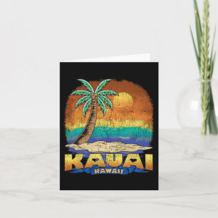 Cartão Kauai Hawaii Vintage angustiou Souvenir