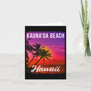 Cartão Kauna’oa Mauna Kea Beach Hawaii Hawaii Islands T