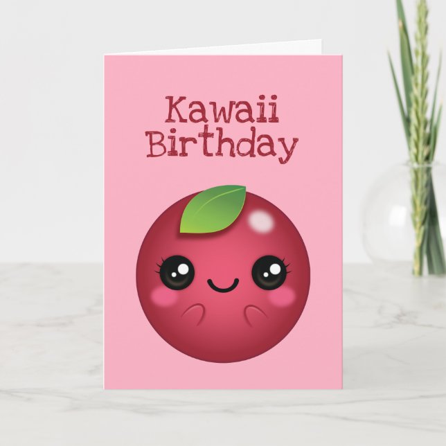Cartão Kawaii Cranberry (Frente)