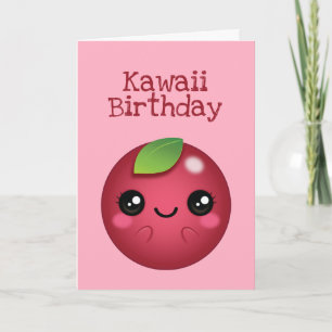Cartão Kawaii Cranberry