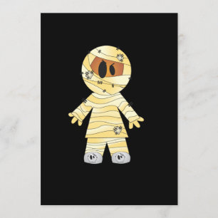 Cartão Kawaii Cute Mummy Halloween
