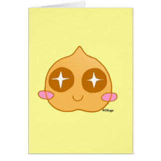 Cartão Kawaii do grão-de-bico