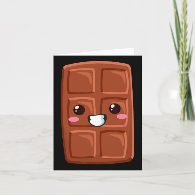 Cartão Kawaii Halloween Group Costume Party S'mores Choco (Frente)