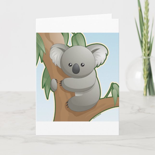 Cartão Kawaii Koala (Frente)