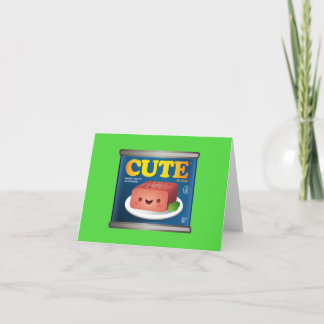 Cartão Kawaii Luncheon Meat Note