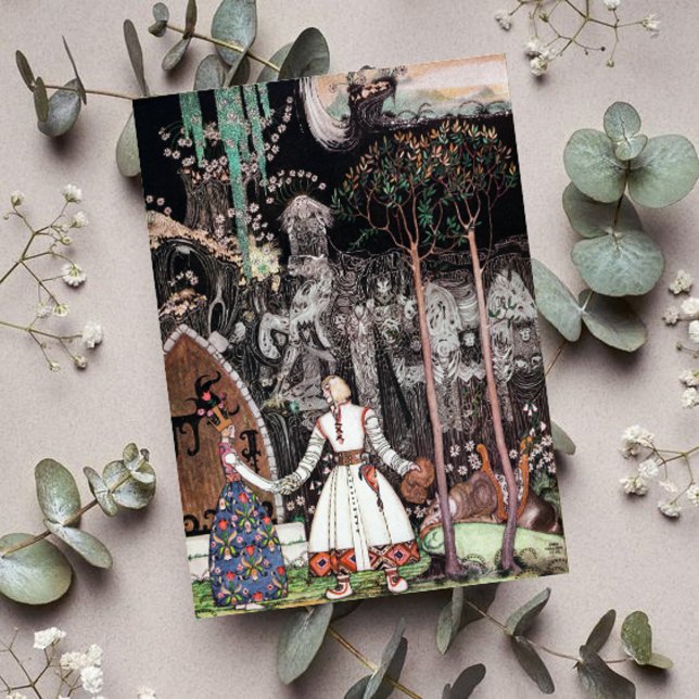 Cartão Kay Nielsen Ele se despediu da Princesa (Criador carregado)