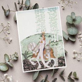 Cartão Kay Nielsen Então Ele a Convidou a Descer