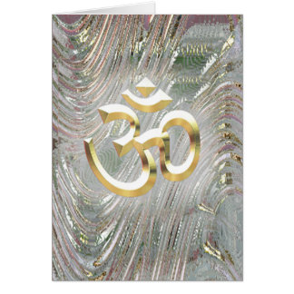 Cartão Kay-palavra de Aum Namaste Ap Hey