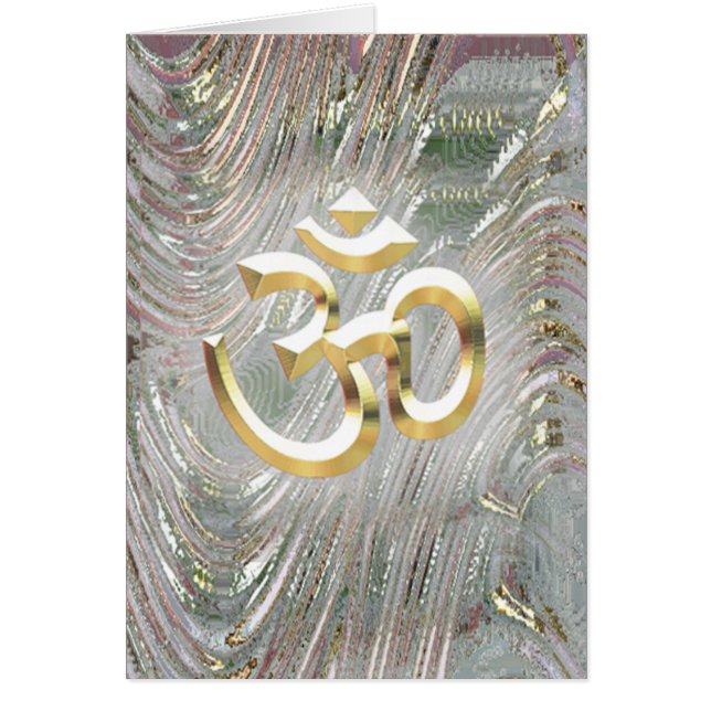Cartão Kay-palavra de Aum Namaste Ap Hey (Frente)