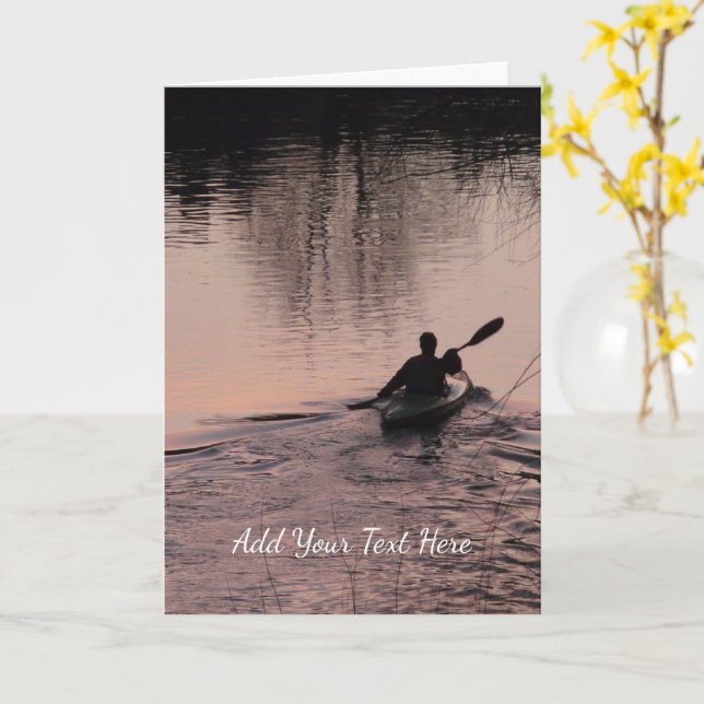 Cartão Kayak (Flor Amarela)