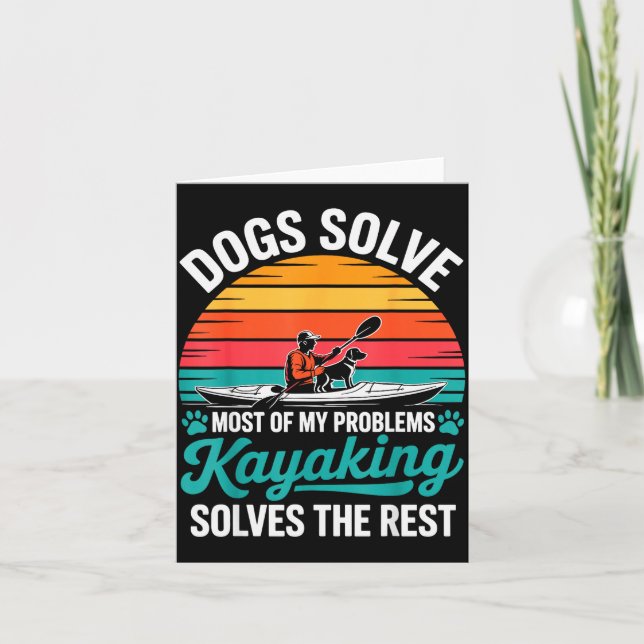 Cartão Kayak Novelty For Men Women Kayaker Kayaking Kayak (Frente)