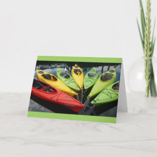 Cartão Kayaks Colorida