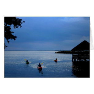 Cartão Kayaks no som