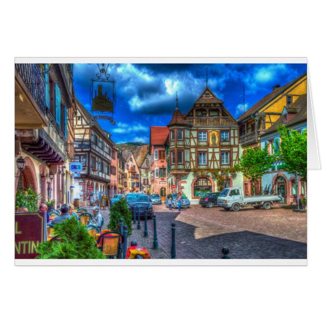 Cartão Kaysersberg Alsace França (Frente Horizontal)