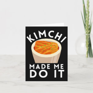 Cartão Kbbq Churrasco coreano Kimchi Ramen