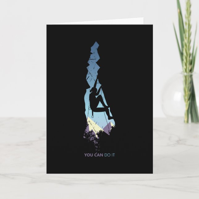 Cartão Keep calm and climb on (Frente)