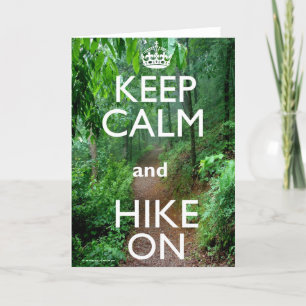 Cartão Keep Calm and Hike On