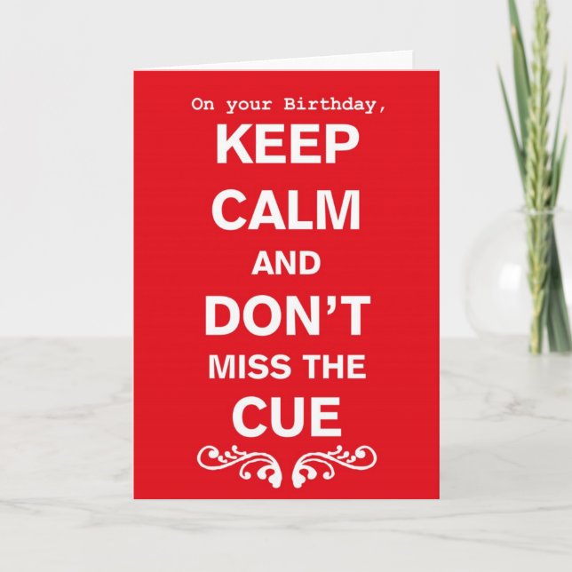 Cartão Keep Calm Tribal Improv Belly Dance Birthday Card (Frente)