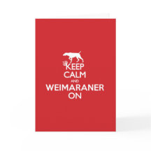 KEEP CALM WEIMARANER NOTECARDS BLANK