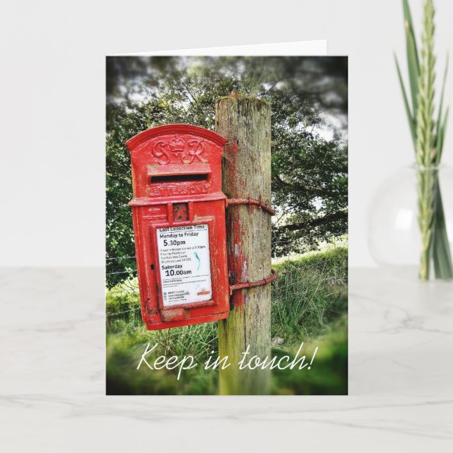 Cartão Keep in touch! (Frente)