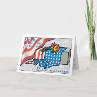 Cartão Keep in Your Heart Sympathy Card –F