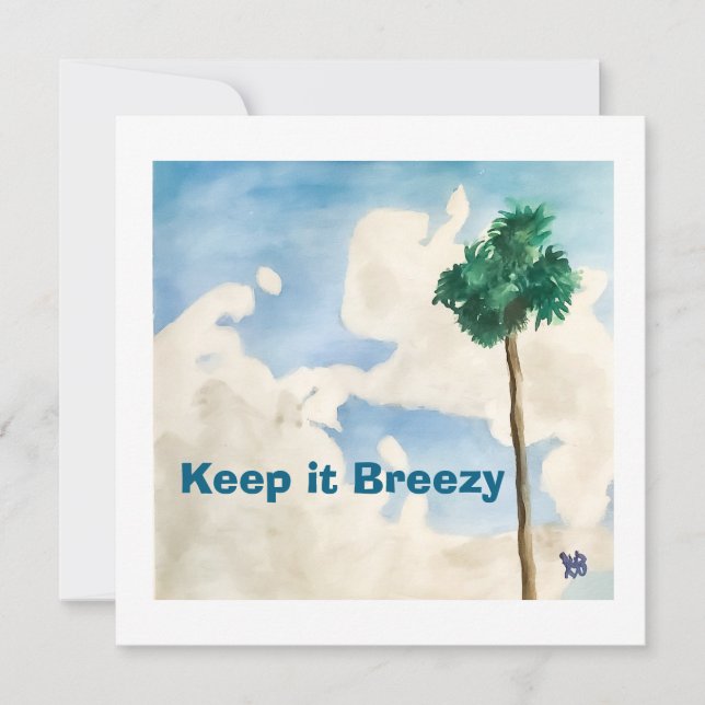 Cartão Keep it Breezy (Frente)
